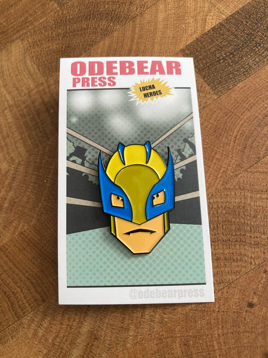 Lucha Wolve Enamel Pin