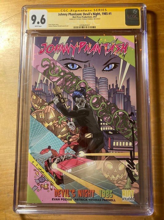 Johnny Phantasm 1985 Graded by CGC & signed by Patrick Thomas Parnell