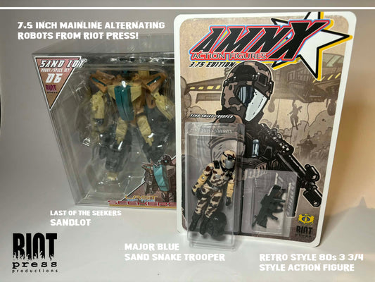 Last of the Seekers SANDLOT and Major Blue Carded Sand Snake